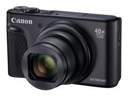 Canon PowerShot SX740 HS - Digitalkamera - kompakt - 20.3 MP - 4K / 30 fps - 40optisk x-zoom - Wireless LAN, Bluetooth - svart