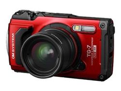 OM System Tough TG-7 - Digitalkamera - kompakt - 12.0 MP - 4K / 30 fps - 4optisk x-zoom - Bluetooth, Wireless LAN - under vannet inntil 15 m - rød
