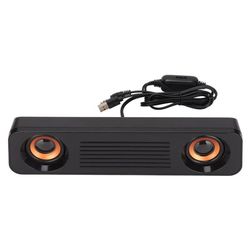 Kannettava langallinen kaiutin TV-tietokoneelle - HiFi-stereo subwoofer, USB-virta, 3,5 mm:n liitin