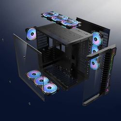 UFO Black ATX datamaskinkabinett