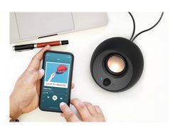 Creative Pebble Pro - Høyttalere - for PC - 2.0-kanal - trådløs - Bluetooth - USB - 30 watt (Total) - alpegrønn
