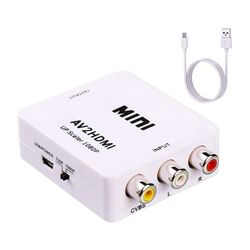 RCA til HDMI Konverter Nintendo & Sony Konsoller Hvid