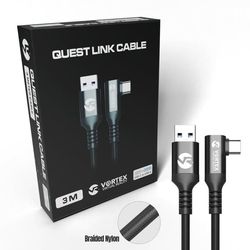 3 m kabel från VortexVR USB-A till Meta Quest Link | till Quest 3S Quest 3 Quest 2