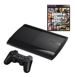 ps3 ultra slim 500Go + gta v (begagnad, bra skick )