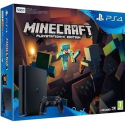 SONY PLAYSTATION 4 Slim 500 Go + Minecraft ( ps4) ( begagnad, bra skick)