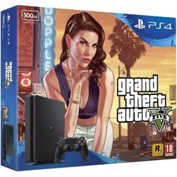 ps4 slim 500 go+ gta 5 ( playstation 4 ) ( begagnad, bra skick )
