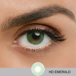 Farvede Kontaktlinser – HD Series – 12 Måneder – 12 Farver - EMERALD