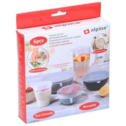 Fleksible silikonlokk i 6 størrelser - gjenbrukbare og BPA-frie