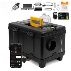Sunster 8KW Dieselvarmer Luftvarmer 12/24V & 230V med Start/Stop, Ventilationsfunktion, Bluetooth & fjernbetjening – Webasto