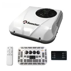 SUNSTER 12V Takmonterad Parkeringsluftkonditionering, Luftkonditionering för förarhytten, lämplig för husbilar, lastbilar, båtar och camping