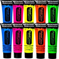 UV ansikts- og kropsmaling for 10 personer