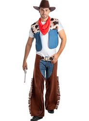 FUNIDELIA Cowboy kostyme til mann - Brun