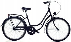 Dallas Retro 26 Tums Svart Flickcykel - Stilfull & Praktisk med LED-belysning