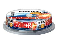 Philips DR4S6B10F - 10 x DVD+R - 4.7 GB (120 min) 16x - spindel