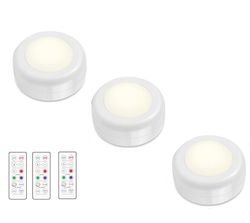 INF LED spotlights 1 stk med 1 fjernkontroll 3-pack