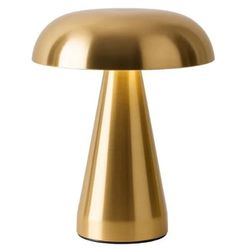 Trådløs Genopladelig LED Bordlampe Metal Svamp Guld