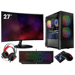 VIST PC Gaming Ryzen 5 5600GT - RAM 32Go - RX VEGA7 - SSD 1To M.2 - WIFI - LCD 27 - Windows 11 Pro