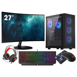 VIST VENTUM PC Gaming Ryzen 7 5700X - RAM 32Go - RTX 5060 - SSD 1To M.2 - WIFI - 27" - Windows 11 Pro