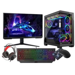 VIST Stellar PC Gaming Ryzen 7 8700F - RAM 32Go - RTX 5060 - SSD 1To M.2 - WIFI - LCD 24 180Hz - Windows 11 Pro