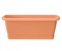 Blomkruka balkonglåda terrakottaplast 49x15 cm med bas Espana