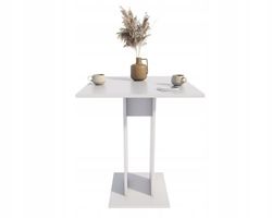 Jula 70 x 70 HVIDT køkkenbord, barbord, til køkken, spisestue, bar
