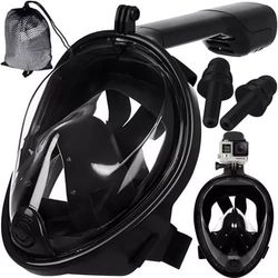 Dykmaske Cyklop med Snorkel Kamerafæste til GoPro Actionkamera S/M