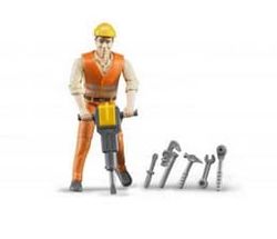 Bruder Construction worker with accessories toy