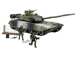 World Peacekeepers 1:18 Militær Main Battle Tank inkl. 2 actionfigurer