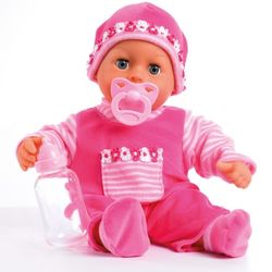 Bayer Dukke - First Words Baby - Rosa 38 cm (93825AA)