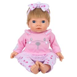 Tiny Treasures Docka Blond med rosa kläder
