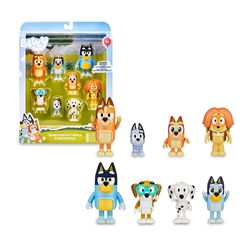Bluey 8 Pack Pack Figur Flerfärgad