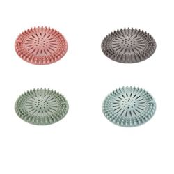 INF Hair Catcher Dusj avløpsdeksel Rosa/Blå/Grønn/Grå 4 stk