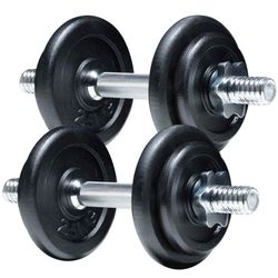 Fit'n Shape Justerbar Håndvægt, 20kg, jernplader