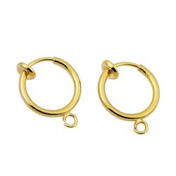 2-pack gullklipp på ørering av falske piercing for valgfri hånd