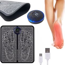 EMS Fodmassage Fodmåtte med Elektrostimulering og Massageprogram