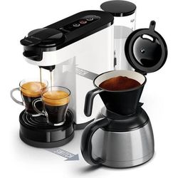 Kaffemaskin 2 i 1 Senseo Switch Philips HD6592/05, 2 i 1 med filter och pod, isolerade verser, Crema Plus