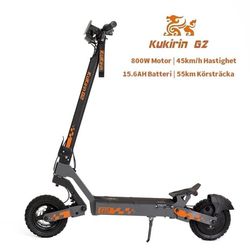 Kukirin G2 800W 15.6AH elsparkcykel, topphastighet 45 km/h, räckvidd 55 km, 10-tums däck, lättviktsdesign (25 kg).