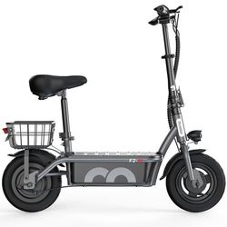 Elscooter med säte iScooter F2, Svart