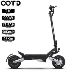 OOTD T10 11'' foldbar elektrisk løbehjul til voksne, 500W motor, 50 km/t, 13AH batteri, 35-45 km udholdenhed, 5 timers opladningstid