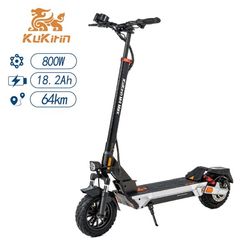 Kukirin M4 Max hastighet 45 km/h, 10-tums däck 800W motor 18.2 AH, räckvidd 64 km, elscooter