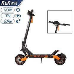 Kukirin G3 1200W 10" dæk, 18,2AH elektrisk scooter, smart touchskærm, 50 km/t og 63 km rækkevidde, letvægtsdesign (27 kg)