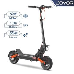 JOYOR S5-Z 48V 13Ah batteri, maxhastighet 25 km/h, max räckvidd 55 km, 600W motor, 10 tums däck hopfällbar elektrisk skoter