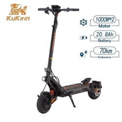 Kukirin G2 Master 2025 Uppgraderad 1000W*2, 52V 20,8Ah Hastighet 60KM/h, 70km Uthållighet, 10 tums vakuumdäck elektrisk skoter
