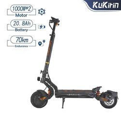 Kukirin G2 Master 2026 Uppgraderad 52V 20.8Ah 1000W*2 elektrisk skoter, 70km uthållighet, hastighet 60km/h, 10 tums vakuumdäck