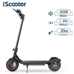 iScooter W6 elektrisk skoter för vuxna räckvidd 25-30km, 500W motor, 36V 7.8AH batteri, 10 tums däck