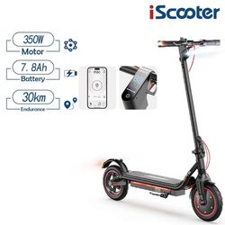 iScooter W7 hopfällbar elektrisk skoter 42V 10,5Ah batteri, 350W motor, 8,5 tums däck, topphastighet 25 km/h, räckvidd 25-30 km