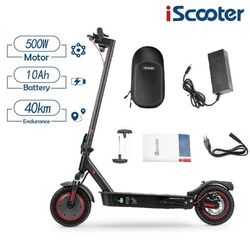 iScooter i9 Max elektrisk skoter - 42V 10Ah batteri 500W motor, maxhastighet 35km/h, max räckvidd 40km, max belastning 120kg