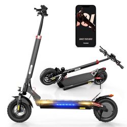 iScooter iX3 elektrisk skoter 2025 NY 800W motor, 48V10Ah batteri, räckvidd 40km, maxhastighet 40km/h, svart hopfällbar