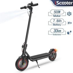 El-scooter til voksne iScooter W6 rækkevidde 25-30 km, 500W motor, 36V 7,8AH batteri, 10 tommer dæk