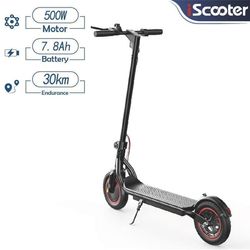 El-scooter til voksne iScooter W6 500W motor, 36V 7,8AH batteri, 10 tommer dæk, rækkevidde 25-30 km